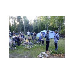 Walkstool Comfort 55 Camping Stool - 3 Legs, Black | Ultimate Comfort for Outdoor Adventures